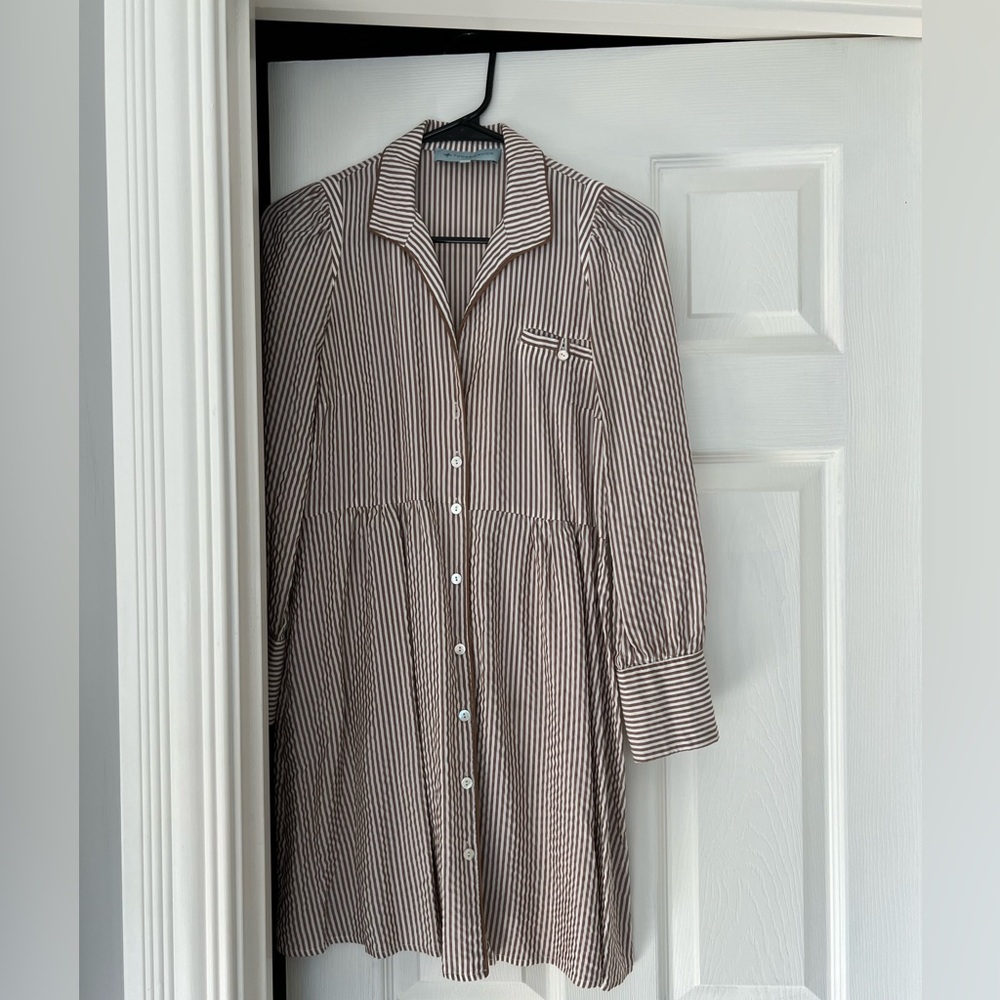 Tuckernuck size XXS stripped shirt dress